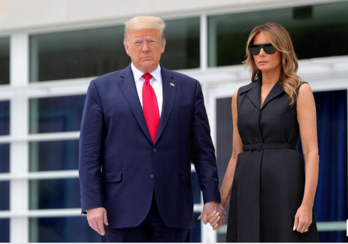 Tổng thống Mỹ Donald Trump và Đệ nhất phu nhân Melenia Trump. Ảnh: Reuters