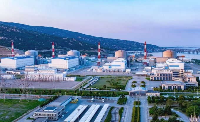 Một góc Nhà máy điện hạt nhân Điền Loan ở tỉnh Giang Tô. Ảnh: Pinterest
