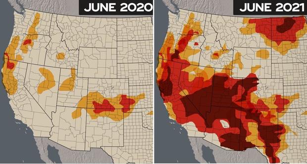 CBS NEWS AND US DROUGHT MONITOR