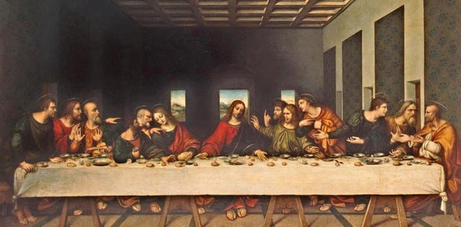 Tác phẩm 'Bữa tiệc cuối cùng' (The Last Supper) do danh họa Ý Leonardo da Vinci vẽ từ năm 1495 đến năm 1498. Ảnh: Getty