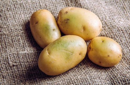 If your potato has green spots, don't eat it. Photo: iStock