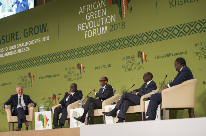 At the 2018 Alliance for a Green Revolution Forum. Photo: Paul Kagame