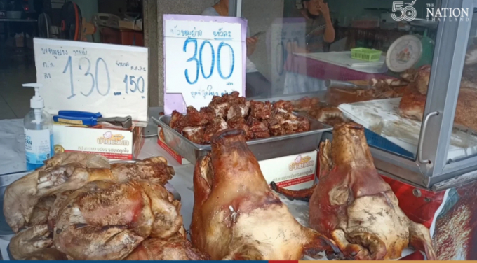 Giá thịt lợn đang tăng phi mã ở Thái Lan. Ảnh: The Nation