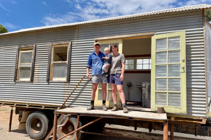 Courtney and Ian are currently milling about 300kgs of flour per day. Photo: ABC Rural: Annie Brown