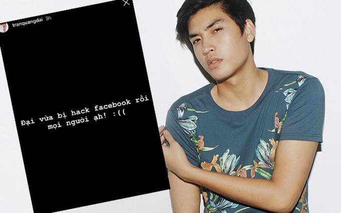 Quang Đại vô cùng ngạc nhiên khi trang facebook cá nhân bị hack.