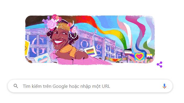 Google Doodle hôm nay 30/6/2020: Tôn vinh Marsha P. Johnson