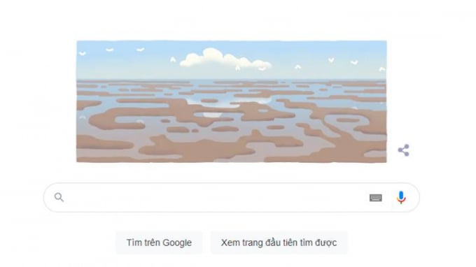 Google doodle hôm nay 30/6 tôn vinh biển Wadden