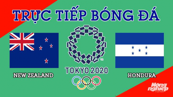 Trực tiếp bóng đá New Zealand vs Honduras tại trận Olympic 2020 lúc 15h00 hôm nay 25/7/2021