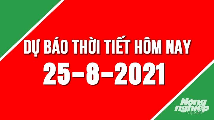 Dự báo thời tiết mới nhất hôm nay 25/8/2021