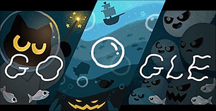 Halloween 2020 trên Google Doodle