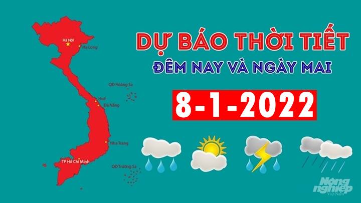 Dự báo thời tiết đêm nay 7/1/2022 và ngày mai 8/1/2022