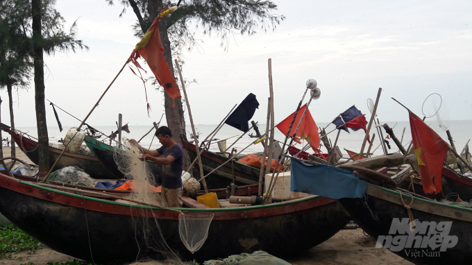 Để ứng phó với bão số 5, các cơ quan chức năng tỉnh Thanh Hóa đã tuyên truyền, kêu gọi và đến trưa 18/9, 7.211/7211 phương tiện nghề cá trên biển với 26.616 lao động vào bờ tránh trú an toàn. Ảnh: Võ Dũng.