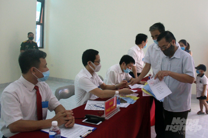 Toàn tỉnh Thanh Hóa có 2.631.582 cử tri đi bỏ phiếu (99,71%). Đây là tỷ lệ cử tri đi bỏ phiếu cao nhất từ trước tới nay trên địa bàn tỉnh. Ảnh: VD