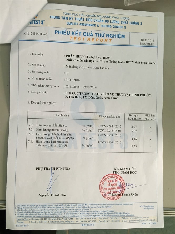 Sự thật chất lượng phân bón Ong Biển Sự Thật Chất Lượng Phân Bón Ong Biển