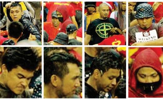 Hình ảnh 12 tên Hooligans tấn công CĐV Việt Nam đang bị cảnh sát truy nã