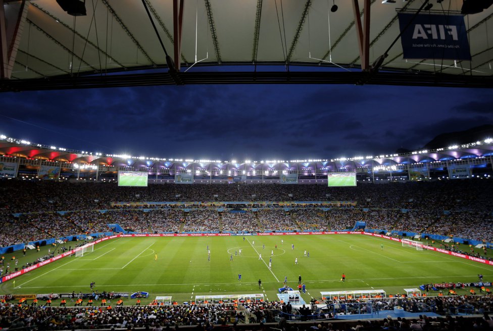 Thánh địa  Maracana rực rỡ trong trận chung kết World Cup.