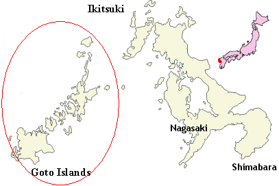 Quần đảo Goto nằm ở tây nam Nhật Bản.