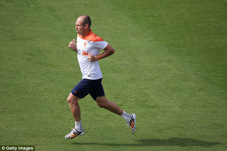 Robben chủ yếu tập những bài liên quan tới tốc độ