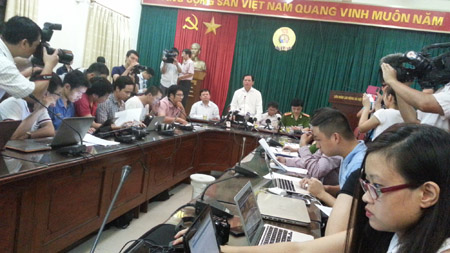 Buổi họp giao ban báo chí Thành ủy chiều 19/8 nóng vụ việc tại chùa Bồ Đề.