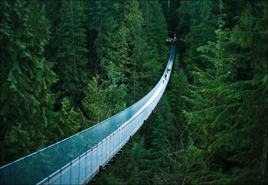 Cầu treo Capilano, thành phố, Vancouver, Canada