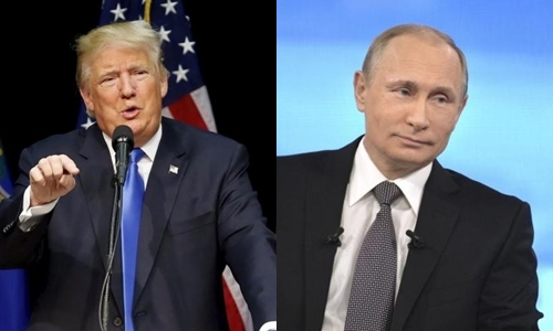 Tổng thống Mỹ đắc cử Donald Trump (trái) và Tổng thống Nga Vladimir Putin. Ảnh: Reuters.