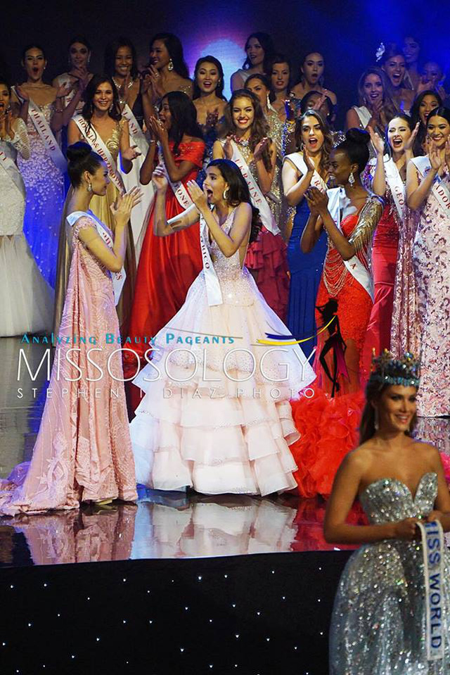   Phút công bố kết quả đầy bất ngờ của cuộc thi Hoa hậu Thế giới 2016 khi người đẹp Puerto Rico giành vương miện cao nhất.  
