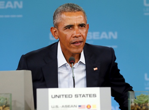 Tổng thống Mỹ phát biểu khai mạc hội nghị cấp cao với các lãnh đạo ASEAN ở Sunnylands, California. Ảnh: REuters