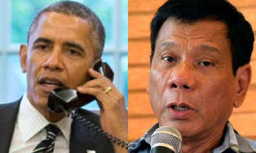 Tổng thống Mỹ Barack Obama và ông  tổng thống mới đắc cử của Philippines