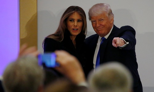 Donald Trump đến Washington dự lễ nhậm chức. Ảnh: Reuters