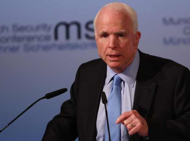   Chủ tịch Ủy ban quân lực Thượng viện Mỹ, Thượng nghị sĩ John McCain. (Ảnh: Reuters)  