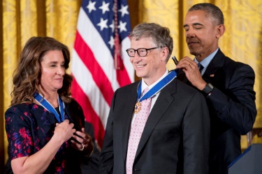 Bill Gates và Cựu Tổng thống Mỹ, Barack Obama (Nguồn: PA)
