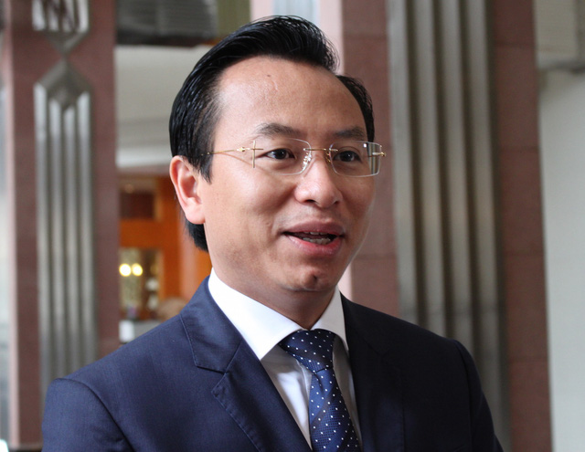 Ông Nguyễn Xuân Anh – Bí thư Thành ủy Đà Nẵng chia sẻ với báo chí bên lề sự kiện công bố bảng xếp hạng năng lực cạnh tranh cấp tỉnh PCI 2016.