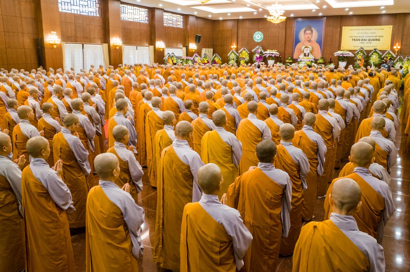 Phật tử TP HCM cầu nguyện cho Chủ tịch nước Trần Đại Quang