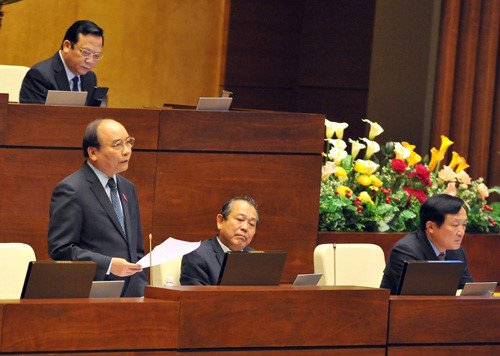 Các thành viên Chính phủ khoá này sẽ lần đầu tiên đăng đàn trả lời chất vấn tại kỳ họp thứ 2 của Quốc hội (ảnh: Quochoi.vn).