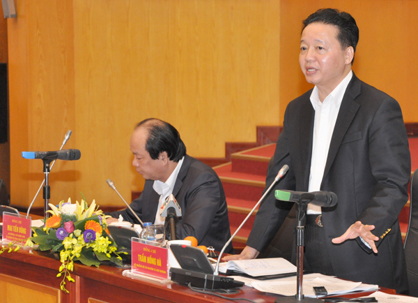 Bộ trưởng Trần Hồng Hà giải thích về việc chưa công khai thông tin xử lý cán bộ liên quan đến sự cố Formosa xả thải.