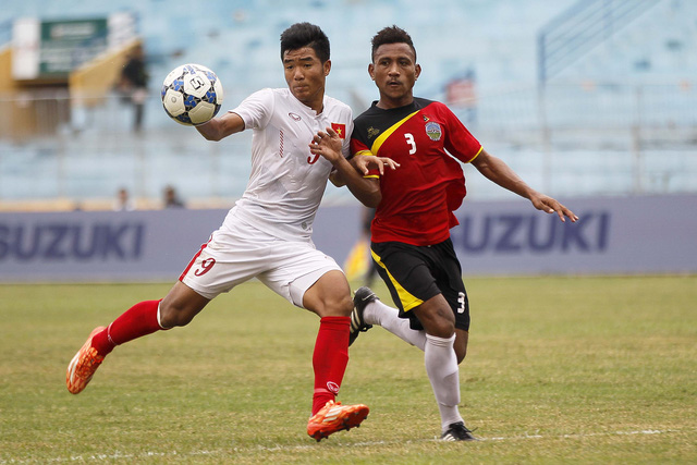 U19 Việt Nam đá trên cơ hoàn toàn đối thủ - Ảnh: Gia Hưng
