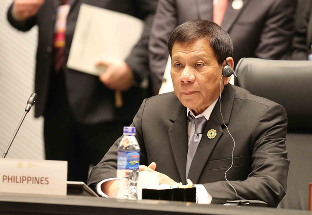   Tổng thống Philippines Rodrigo Duterte (Ảnh: Ban tổ chức APEC Việt Nam 2017)  