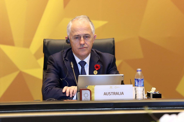   Thủ tướng Australia Malcolm Turnbull (Ảnh: Ban tổ chức APEC Việt Nam 2017)  