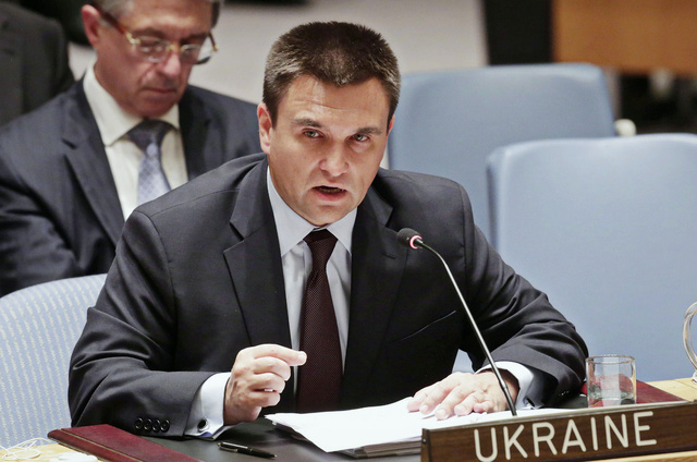 Ngoại trưởng Ukraine Pavel Klimkin (Ảnh: Liên Hợp Quốc)