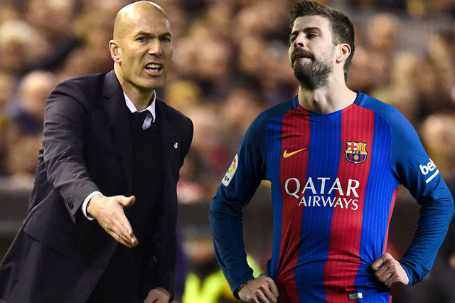 HLV Zidane bực tức với lời châm chọc của Pique