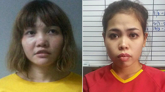 Đoàn Thị Hương (trái) và Siti Aisyah (Ảnh: Reuters)