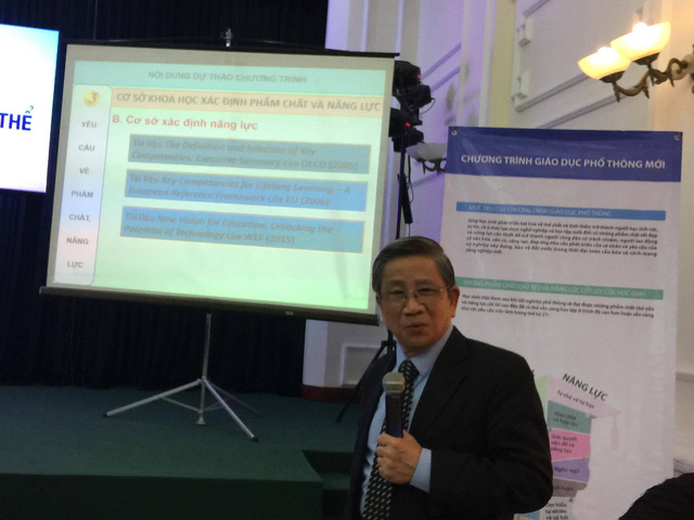 GS.TS Nguyễn Minh Thuyết, Tổng chủ biên Chương trình GDPT tổng thể.