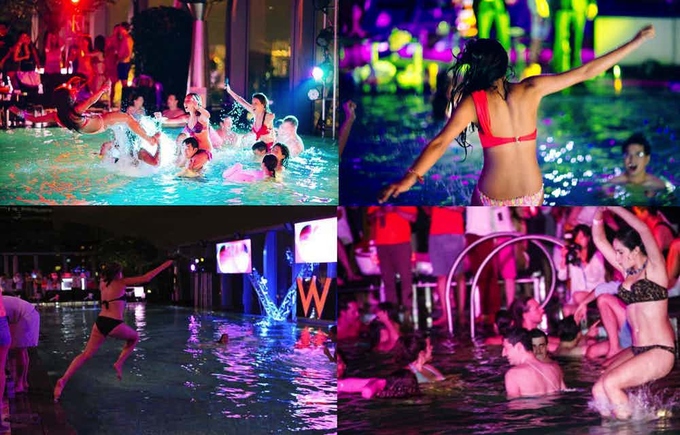 Những bữa tiệc bể bơi sexy và hút khách nhất thế giới