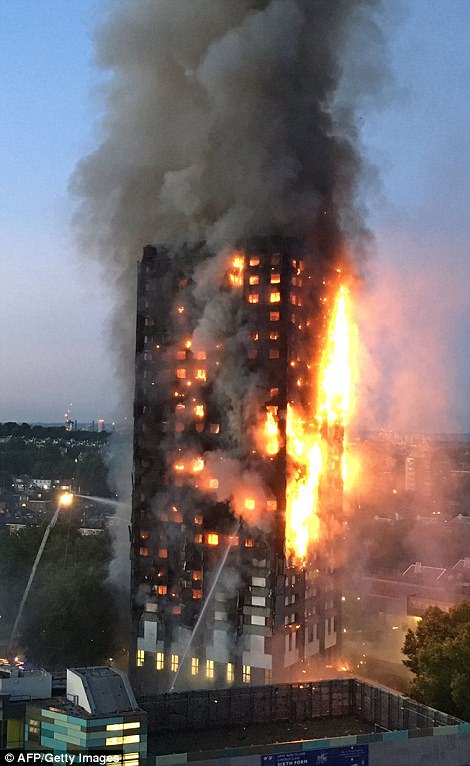 Một số người được cho là đã nhảy ra khỏi cửa sổ để thoát mạng khi đám cháy bốc lên dữ dội (Ảnh: AFP)