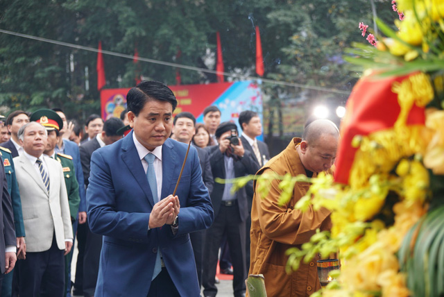 Ông Nguyễn Đức Chung - Chủ tịch UBND TP Hà Nội tại lễ kỷ niệm