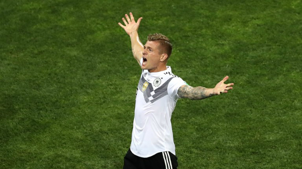 Kroos đã giành lại lợi thế cho Đức ở World Cup 2018. Ảnh: FIFA.