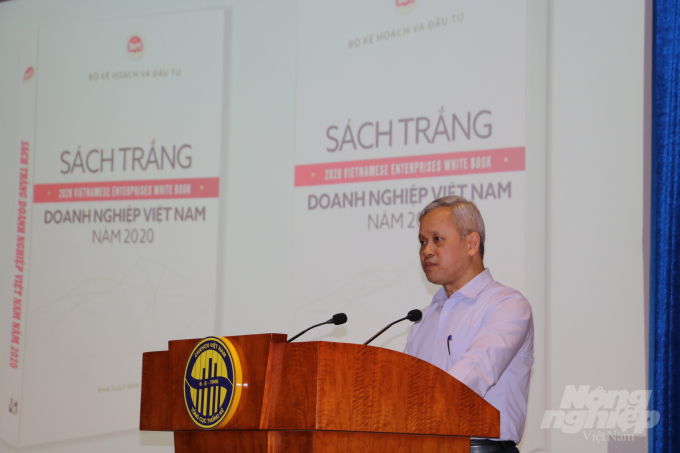 Tổng cục Thống kê đã tổ chức họp báo công bố Sách trắng HTX Việt Nam và Sách trắng Doanh nghiệp Việt Nam năm 2020. Ảnh: Hưng Giang.