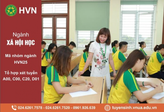 Thông tin tuyển sinh của Học viện Nông nghiệp Việt Nam. Ảnh: HVNN.
