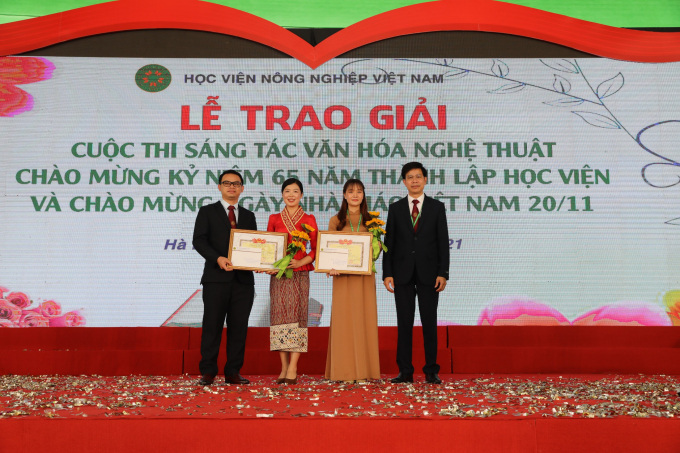 Lễ trao giải Cuộc thi sáng tác văn hóa nghệ thuật chào mừng kỷ niệm 65 năm thành lập Học viện và chào mừng ngày nhà giáo Việt Nam 20/11.