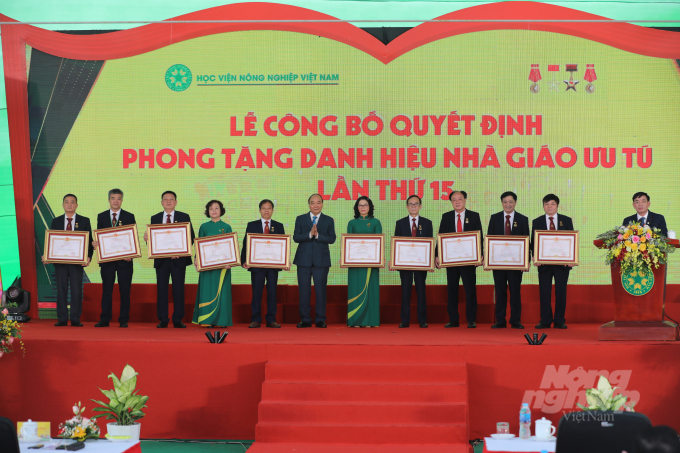 Học viện vinh dự khi có 12 nhà giáo được Chủ tịch nước phong tặng danh hiệu Nhà giáo ưu tú. Ảnh: TL